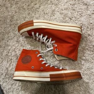 Mens Orange Chuck Taylor Canvas High Top Converse